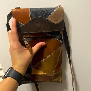 Beautiful real leather bag (crossbody) from Nicaragua.